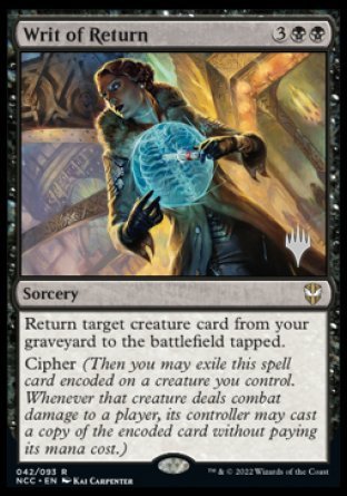 Writ of Return (Promo Pack) [Streets of New Capenna Commander Promos] Online Hot Sale