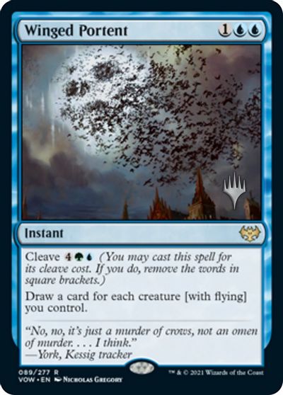 Winged Portent (Promo Pack) [Innistrad: Crimson Vow Promos] Sale