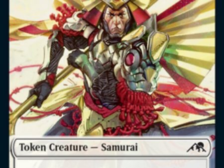 Samurai    Construct (015) Double-Sided Token [Kamigawa: Neon Dynasty Tokens] For Discount