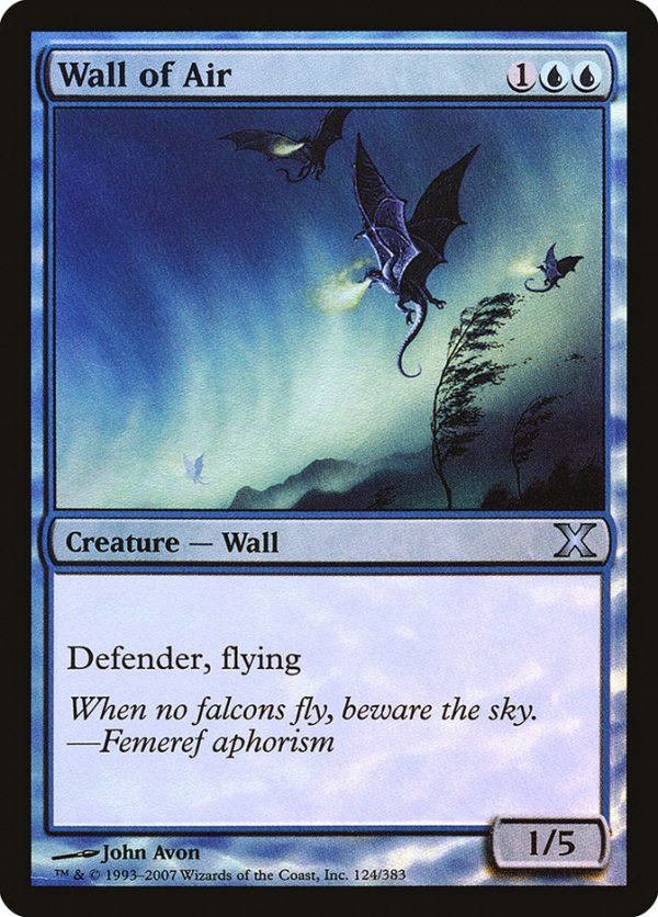 Wall of Air (Premium Foil) [Tenth Edition] Online