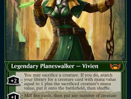 Vivien on the Hunt (Showcase Art Deco Foil Etched) [Streets of New Capenna] Cheap