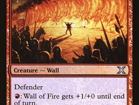 Wall of Fire (Premium Foil) [Tenth Edition] Cheap