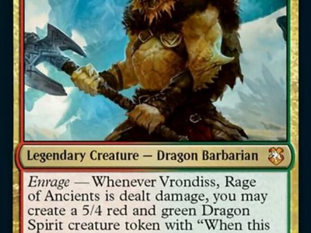 Vrondiss, Rage of Ancients (Display Commander) [Dungeons & Dragons: Adventures in the Forgotten Realms Commander] Hot on Sale