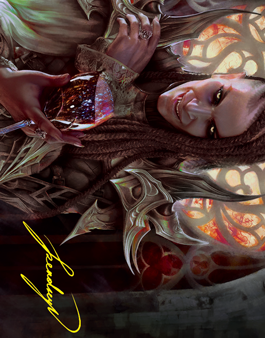 Voldaren Epicure 2 Art Card (Gold-Stamped Signature) [Innistrad: Crimson Vow Art Series] Sale