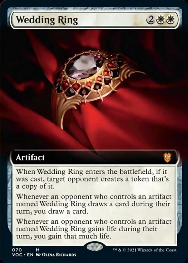 Wedding Ring (Extended Art) [Innistrad: Crimson Vow Commander] For Discount