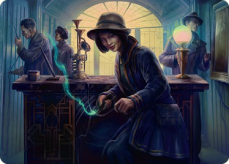 Wiretapping Art Card [Streets of New Capenna Art Series] For Cheap