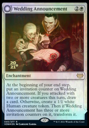 Wedding Announcement    Wedding Festivity [Innistrad: Crimson Vow Prerelease Promos] Sale