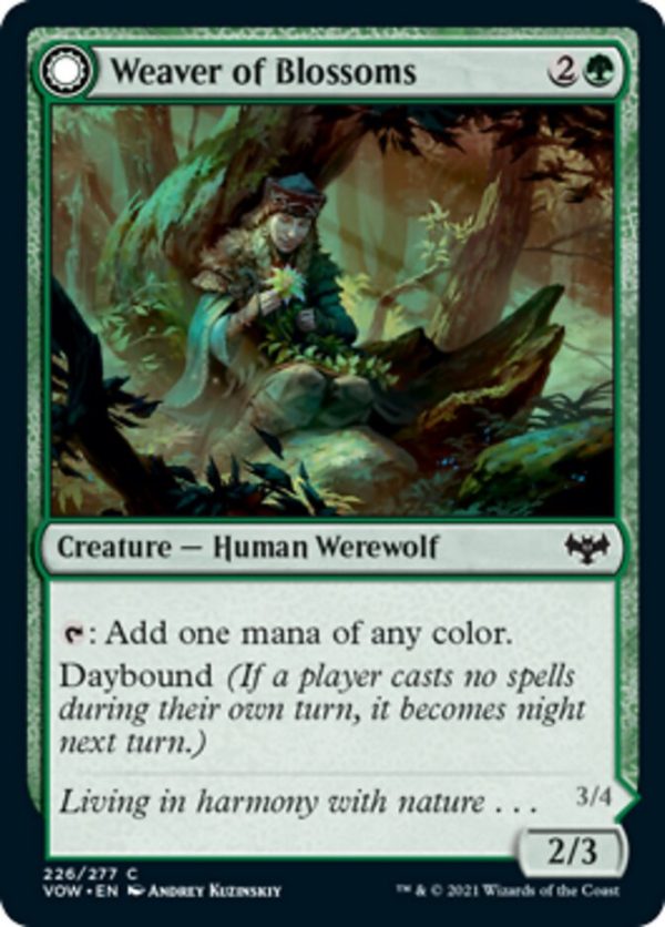 Weaver of Blossoms    Blossom-Clad Werewolf [Innistrad: Crimson Vow] Cheap